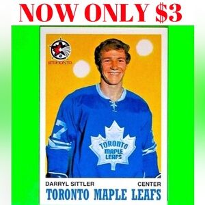 Darryl Sittler 2000 Promo Toronto Maple Leafs Rookie RC Hockey Card